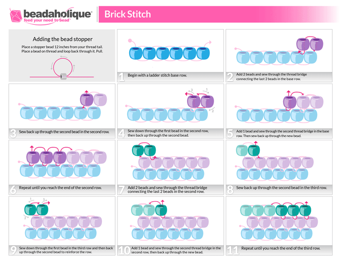 Brick Stitch Bead Weaving Patterns