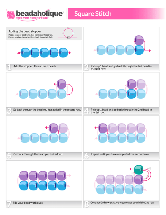 Square Stitch Bead Weaving Patterns