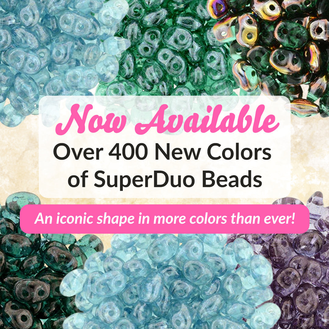 Czech Glass SuperDuo Beads - With Over 400 New Colors