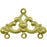 17x25mm Raw Brass Triangle Filigree (12 Pieces)