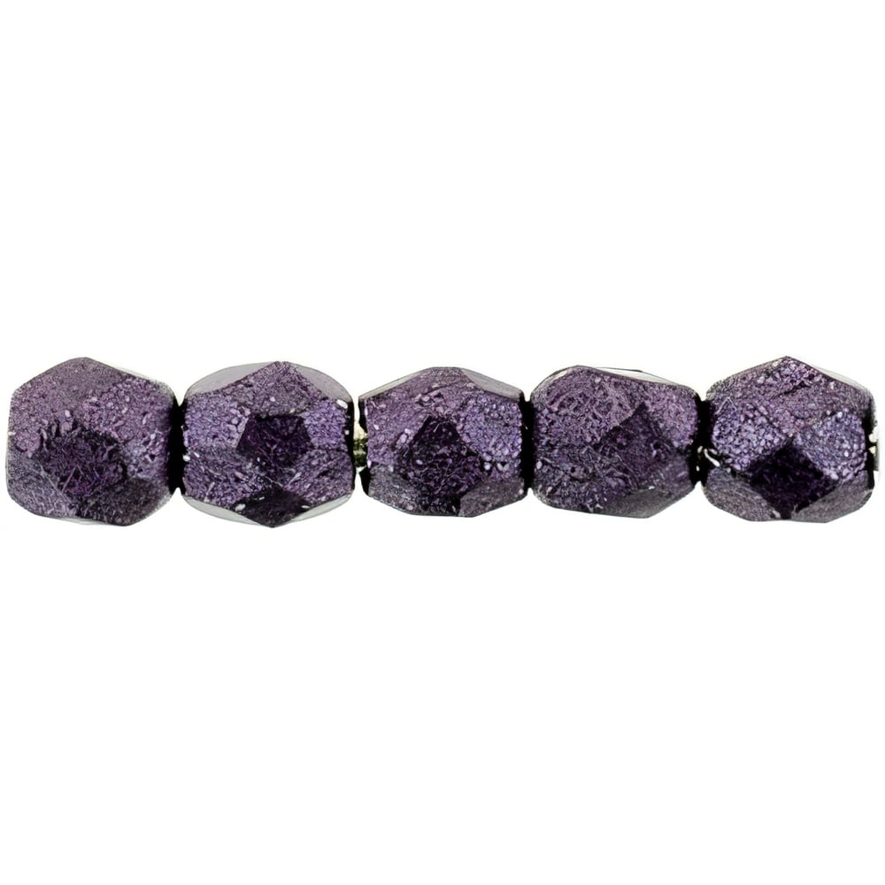 Czech Fire-Polish 2mm ColorTrends: Saturated Metallic Tawny Port (50pcs)