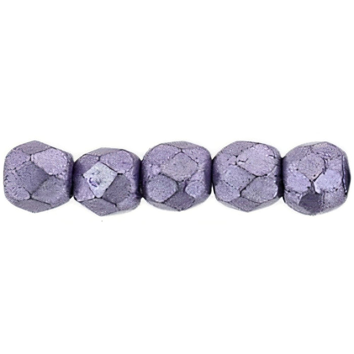 Czech Fire-Polish 2mm ColorTrends: Saturated Metallic Ballet Slipper (50pcs)