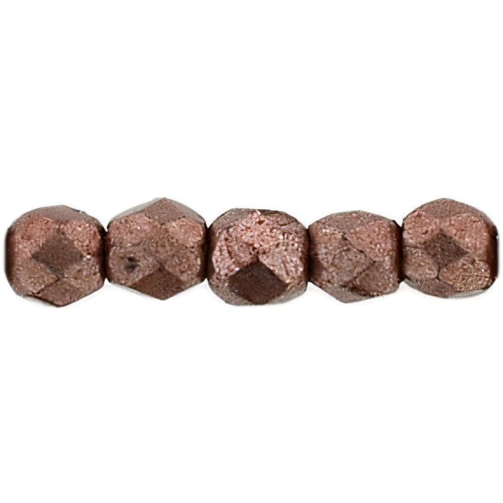 Czech Fire-Polish 2mm ColorTrends: Saturated Metallic Butterum (50pcs)