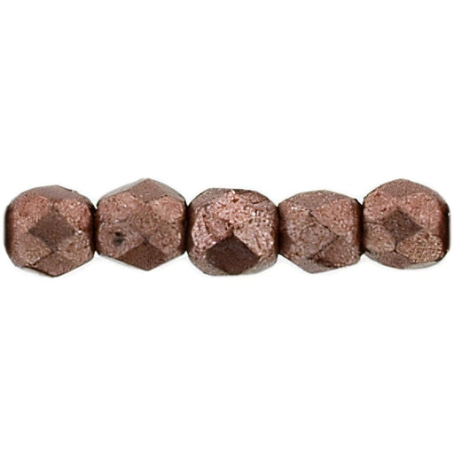 Czech Fire-Polish 2mm ColorTrends: Saturated Metallic Butterum (50pcs)