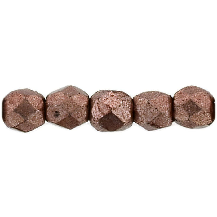Czech Fire-Polish 2mm ColorTrends: Saturated Metallic Butterum (50pcs)