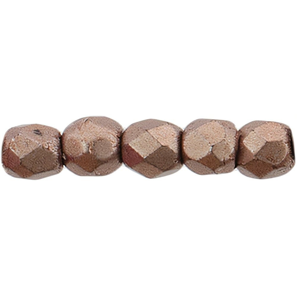 Czech Fire-Polish 2mm ColorTrends: Saturated Metallic Autumn Maple (50pcs)