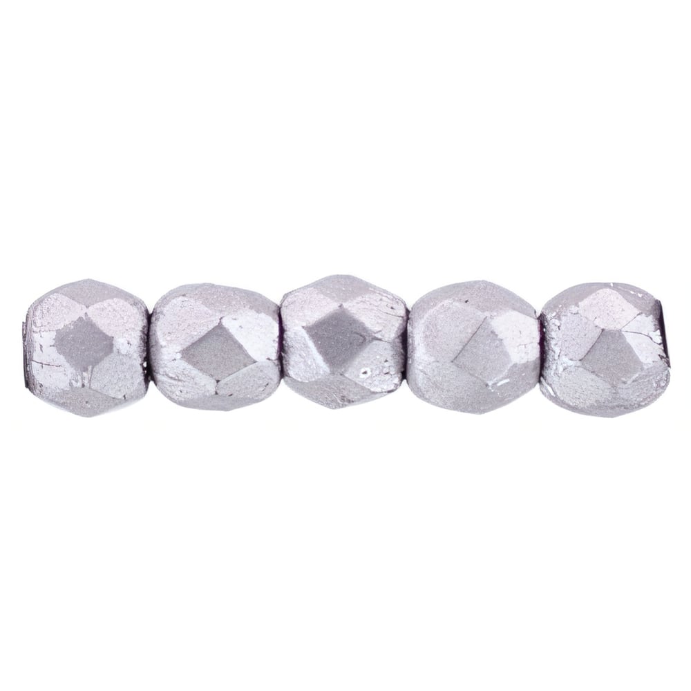 Czech Fire-Polish 2mm ColorTrends: Saturated Metallic Almost Mauve (50pcs)