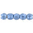 Czech Fire-Polish 2mm ColorTrends: Saturated Metallic Little Boy Blue (50pcs)