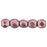 Czech Fire-Polish 2mm ColorTrends: Saturated Metallic Blooming Dahlia (50pcs)