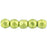 Czech Fire-Polish 2mm ColorTrends: Saturated Metallic Lime Punch (50pcs)