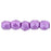 Czech Fire-Polish 2mm ColorTrends: Saturated Metallic Spring Crocus (50pcs)