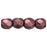 Czech Fire-Polish 2mm ColorTrends: Saturated Metallic Red Pear (50pcs)