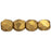 Czech Fire-Polish 2mm ColorTrends: Saturated Metallic Ceylon Yellow (50pcs)