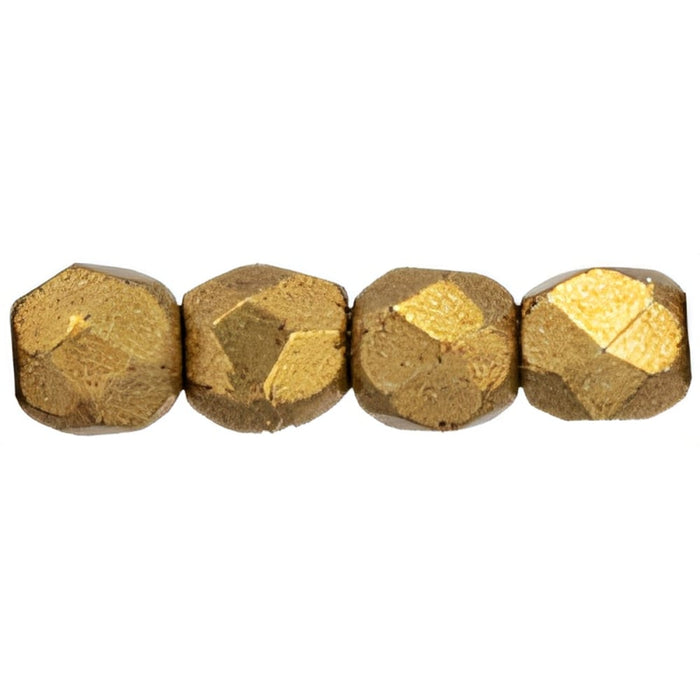 Czech Fire-Polish 2mm ColorTrends: Saturated Metallic Ceylon Yellow (50pcs)