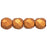 Czech Fire-Polish 2mm ColorTrends: Saturated Metallic Russet Orange (50pcs)