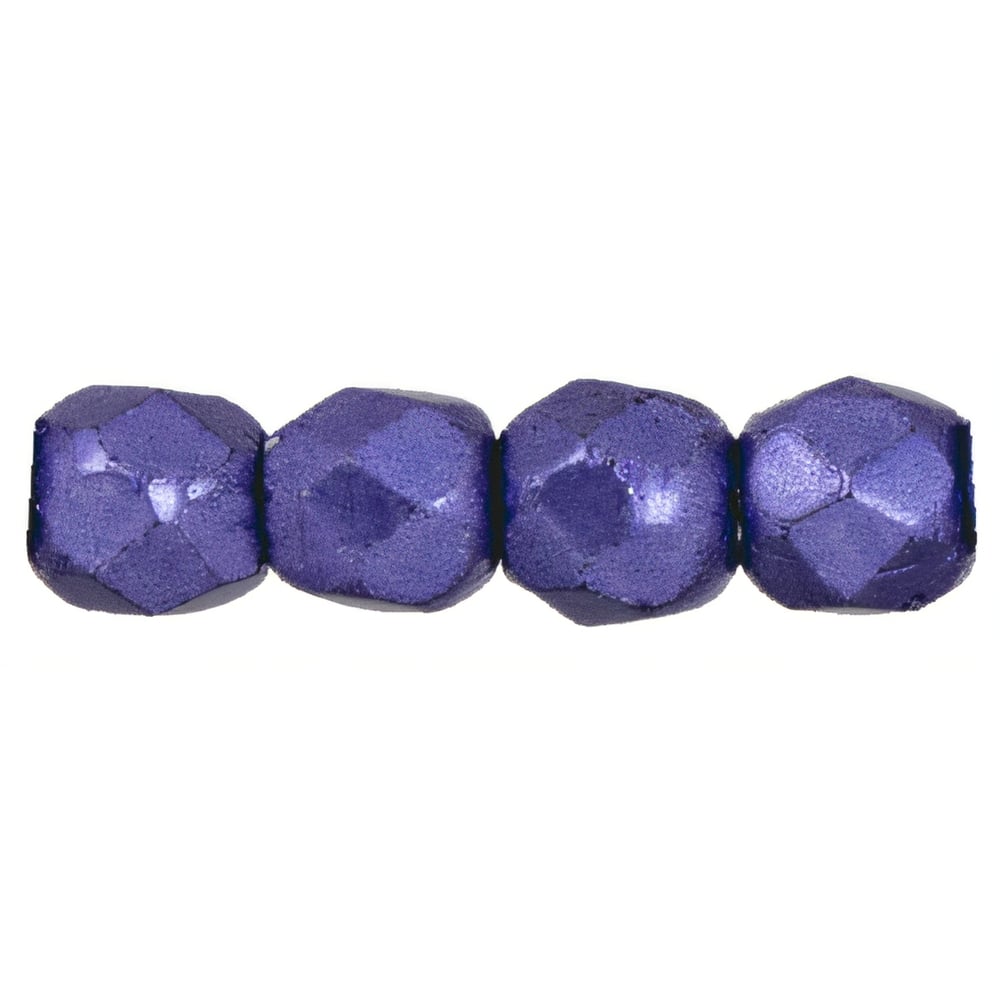 Czech Fire-Polish 2mm ColorTrends: Saturated Metallic Ultra Violet (50pcs)