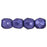 Czech Fire-Polish 2mm ColorTrends: Saturated Metallic Ultra Violet (50pcs)