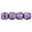 Czech Fire-Polish 2mm ColorTrends: Saturated Metallic Crocus Petal (50pcs)