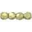 Czech Fire-Polish 2mm ColorTrends: Saturated Metallic Limelight (50pcs)