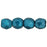 Czech Fire-Polish 2mm ColorTrends: Saturated Metallic Quetzal Green (50pcs)