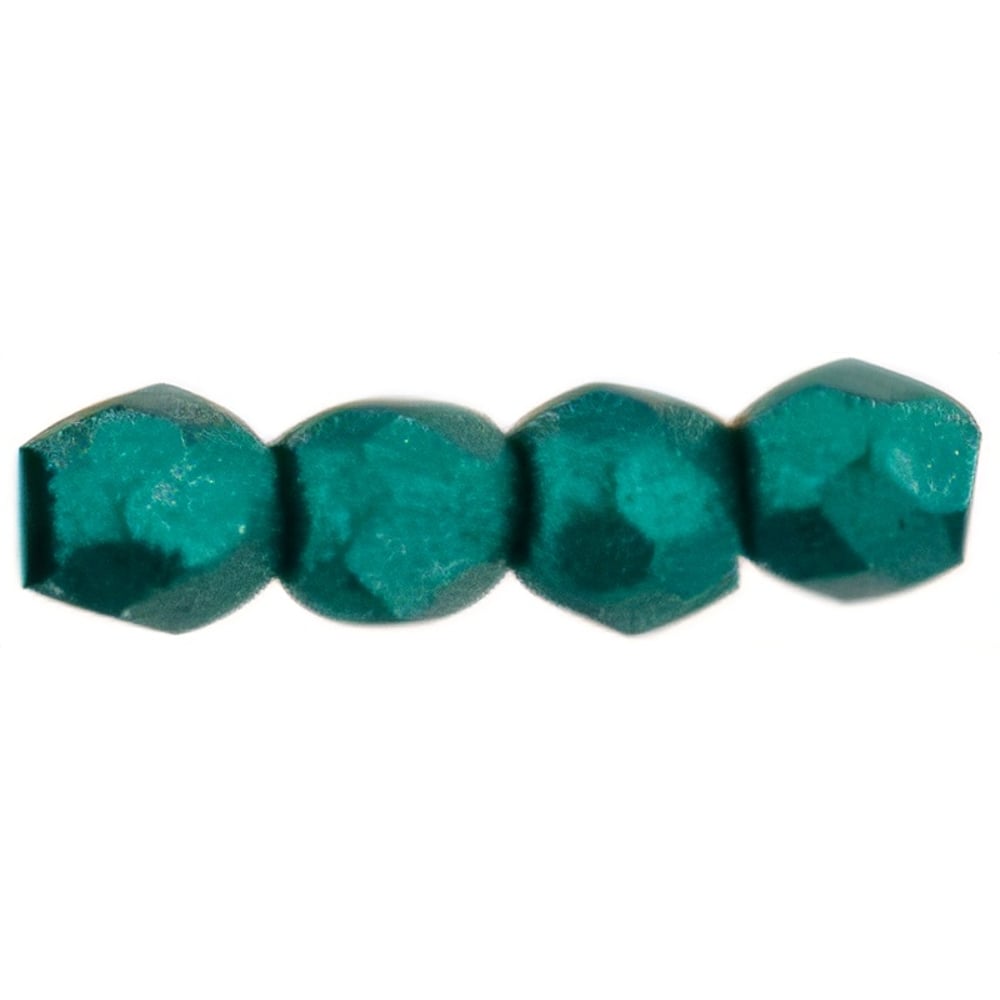 Czech Fire-Polish 2mm ColorTrends: Saturated Metallic Forest Biome (50pcs)