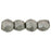 Czech Fire-Polish 2mm ColorTrends: Saturated Metallic Frost Gray (50pcs)