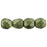 Czech Firepolish 2mm ColorTrends: Sueded Gold Fern (50pcs)