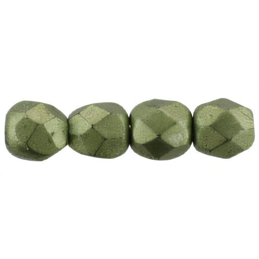 Czech Firepolish 2mm ColorTrends: Sueded Gold Fern (50pcs)