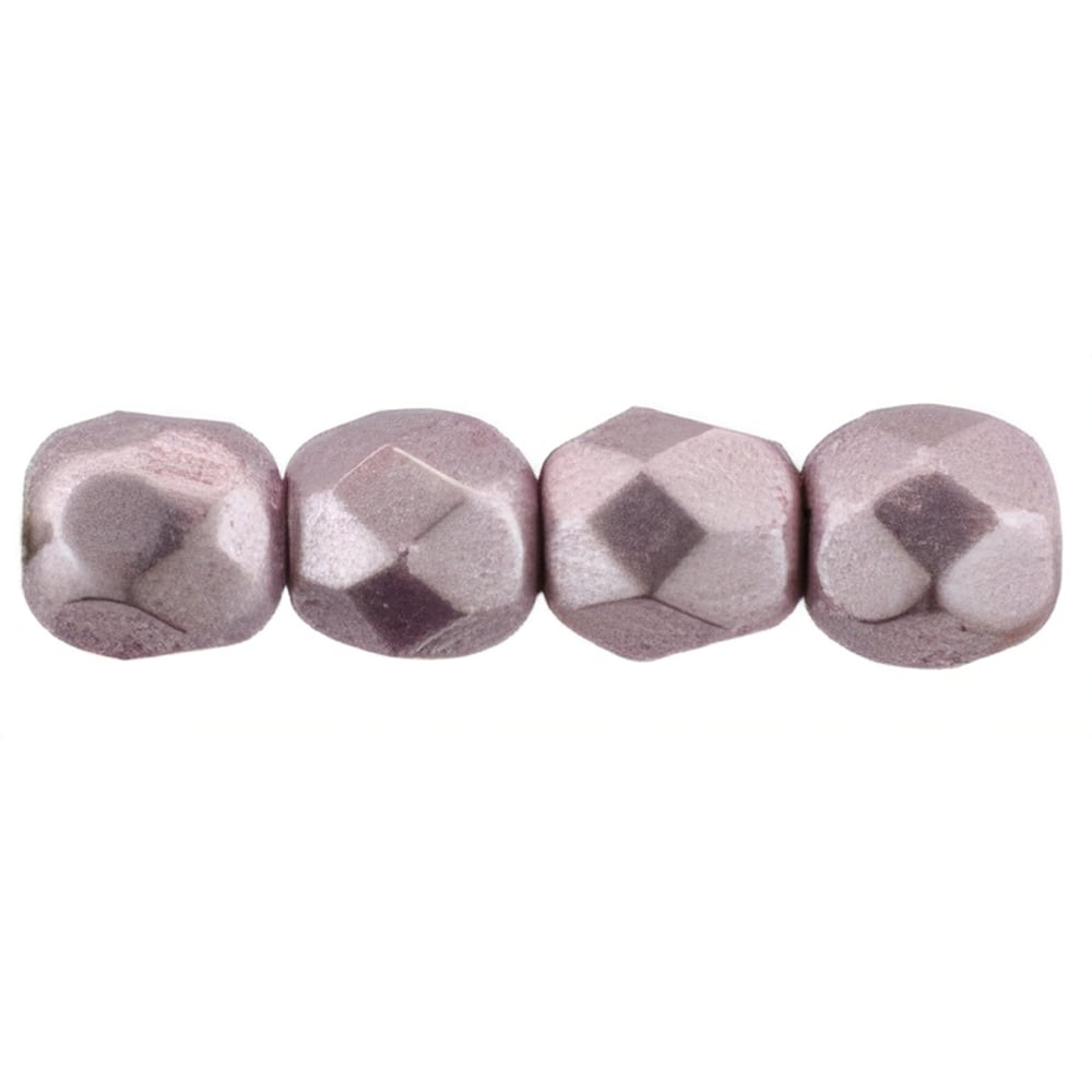 Czech Firepolish 2mm ColorTrends: Sueded Gold Blackened Pearl (50pcs)