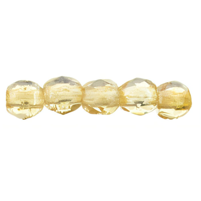 Czech Fire-Polish 2mm Luster - Transparent Champagne (50pcs)