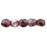 Czech Fire-Polish 2mm Mirror - Cranberry (50pcs)