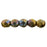 Czech Fire-Polish 2mm Oxidized Bronze Clay (50pcs)