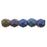 Czech Fire-Polish 2mm Matte - Iris - Blue (50pcs)