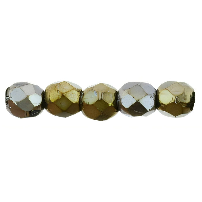 Czech Fire-Polish 2mm Iris - Brown (50pcs)
