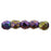 Czech Fire-Polish 2mm Iris - Purple (50pcs)
