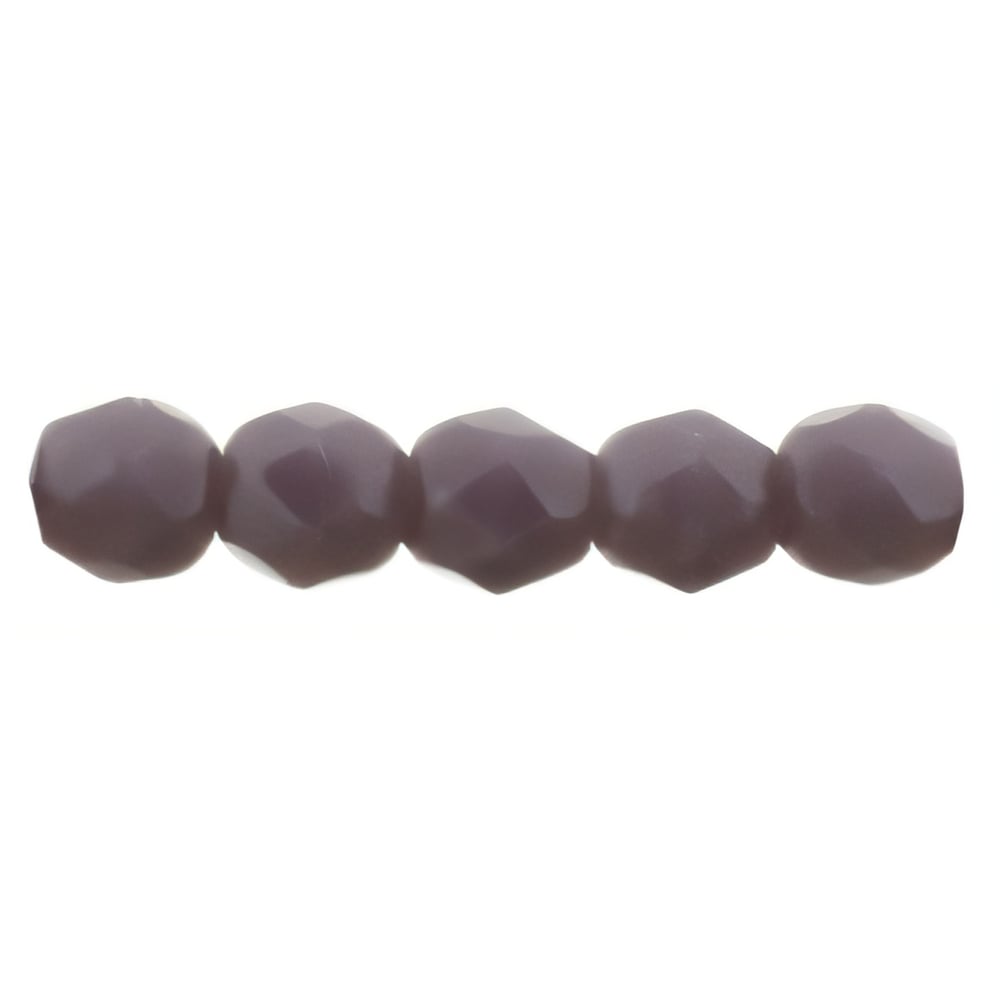 Czech Fire-Polish 2mm Opaque Purple (50pcs)