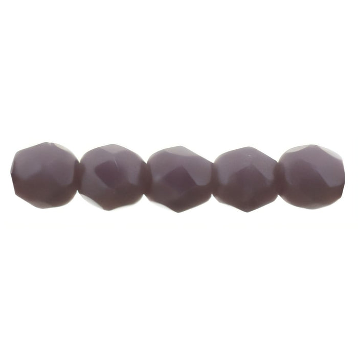 Czech Fire-Polish 2mm Opaque Purple (50pcs)