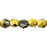 Czech Fire-Polish 2mm Gold 1/2 (50pcs)