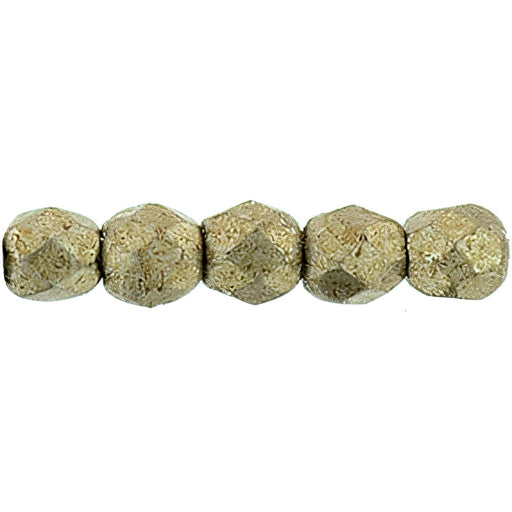 Czech Fire-Polish 2mm ColorTrends: Saturated Metallic Hazelnut (50pcs)