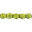 Czech Fire-Polish 2mm ColorTrends: Saturated Metallic Primrose Yellow (50pcs)