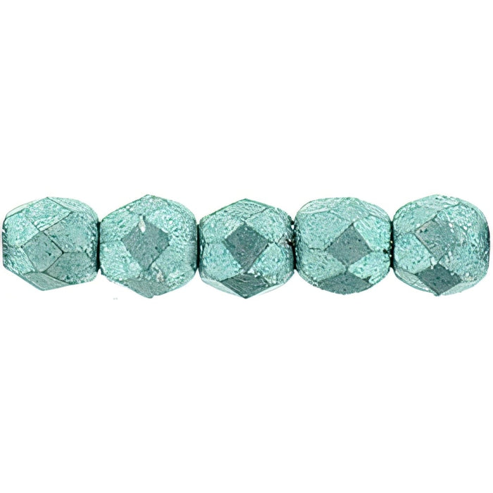 Czech Fire-Polish 2mm ColorTrends: Saturated Metallic Island Paradise (50pcs)