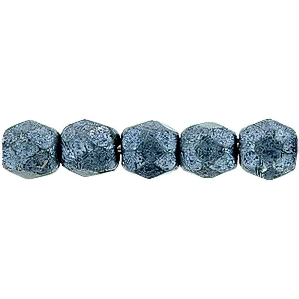 Czech Fire-Polish 2mm ColorTrends: Saturated Metallic Niagara (50pcs)