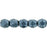Czech Fire-Polish 2mm ColorTrends: Saturated Metallic Niagara (50pcs)