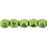 Czech Fire-Polish 2mm ColorTrends: Saturated Metallic Greenery (50pcs)