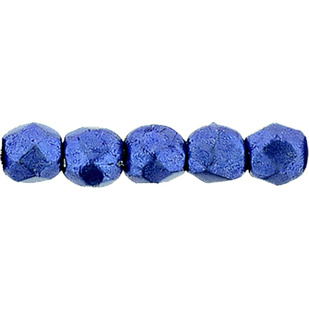 Czech Fire-Polish 2mm ColorTrends: Saturated Metallic Lapis Blue (50pcs)