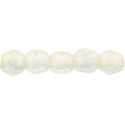 Czech Fire-Polish 2mm Sueded Gold Crystal (50pcs)