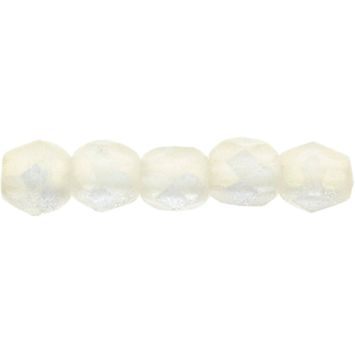 Czech Fire-Polish 2mm Sueded Gold Crystal (50pcs)