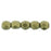 Czech Fire-Polish 2mm Metallic Suede - Gold (50pcs)