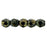 Czech Fire-Polish 2mm Jet - Bronze Picasso (50pcs)