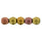 Czech Fire-Polish 2mm Matte - Metallic Gold Copper Iris (50pcs)